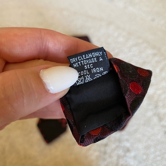 Boss Red and black neck tie polkadots - Picture 6 of 8